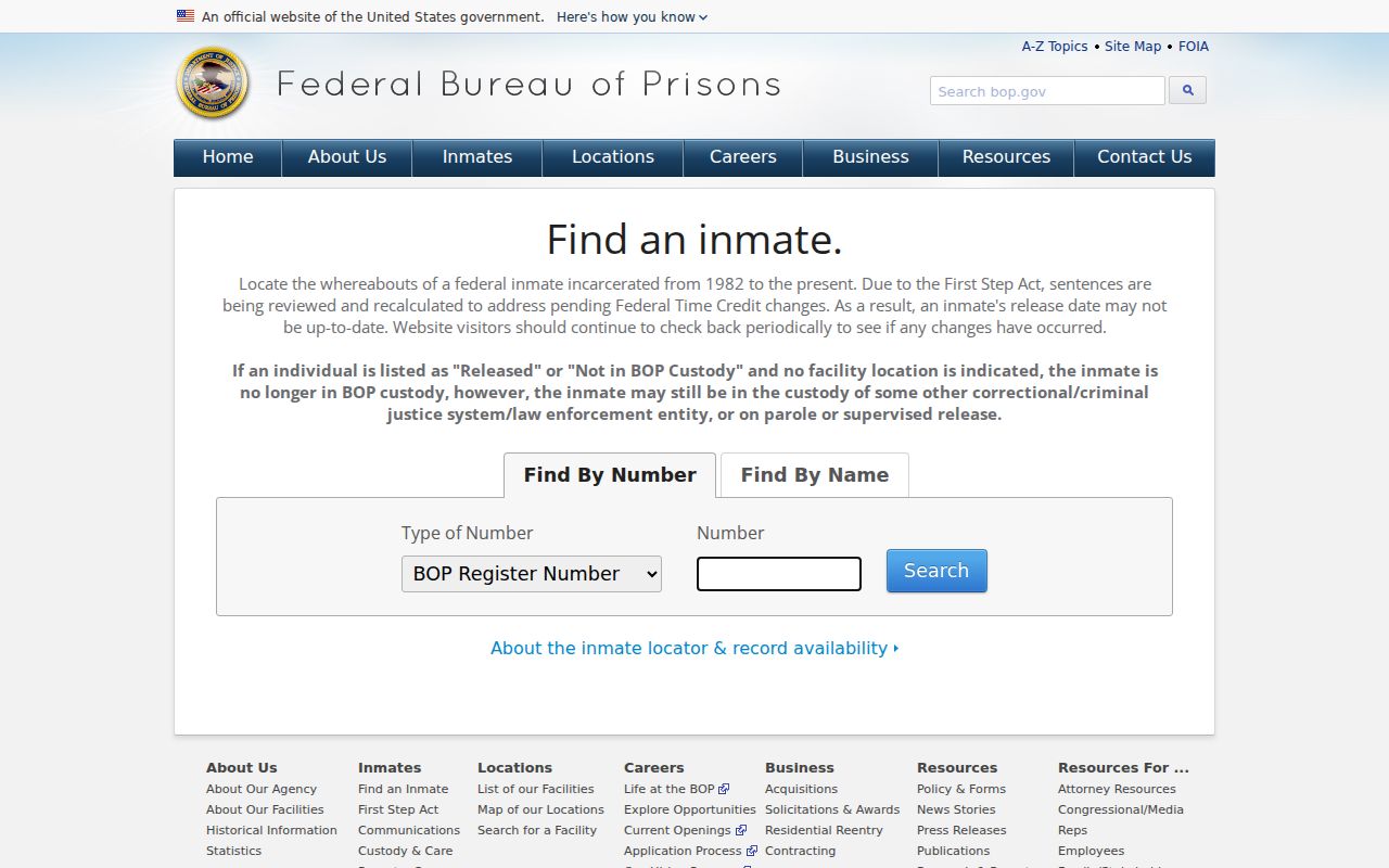 Monroe Township residents directory federal inmate locator