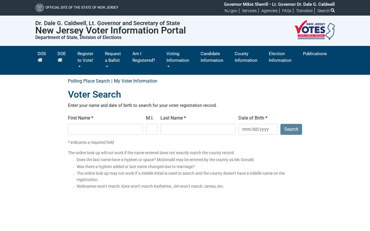 Monroe Township residents directory New Jersey voter lookup