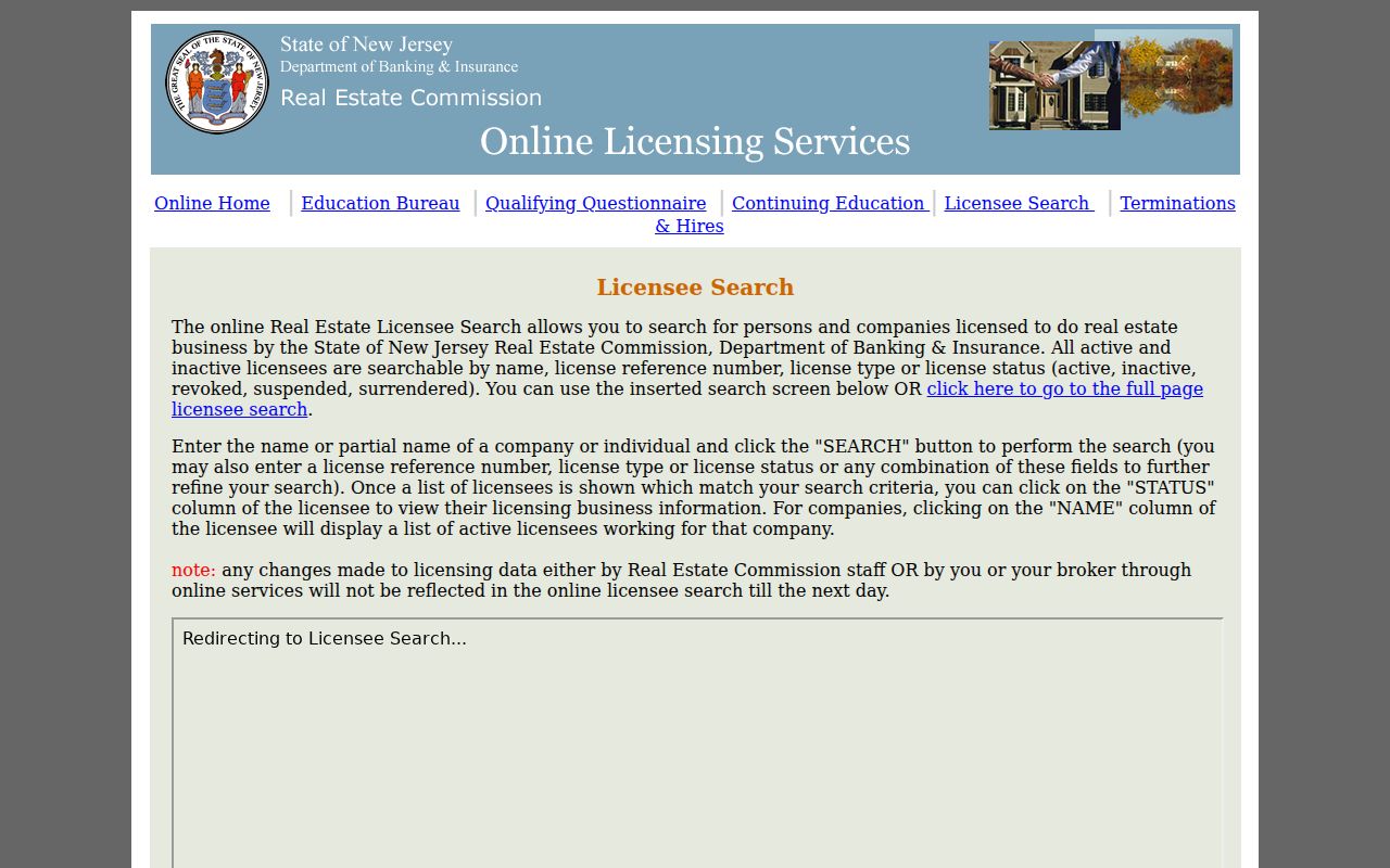 Monroe Township residents directory New Jersey license search instructions