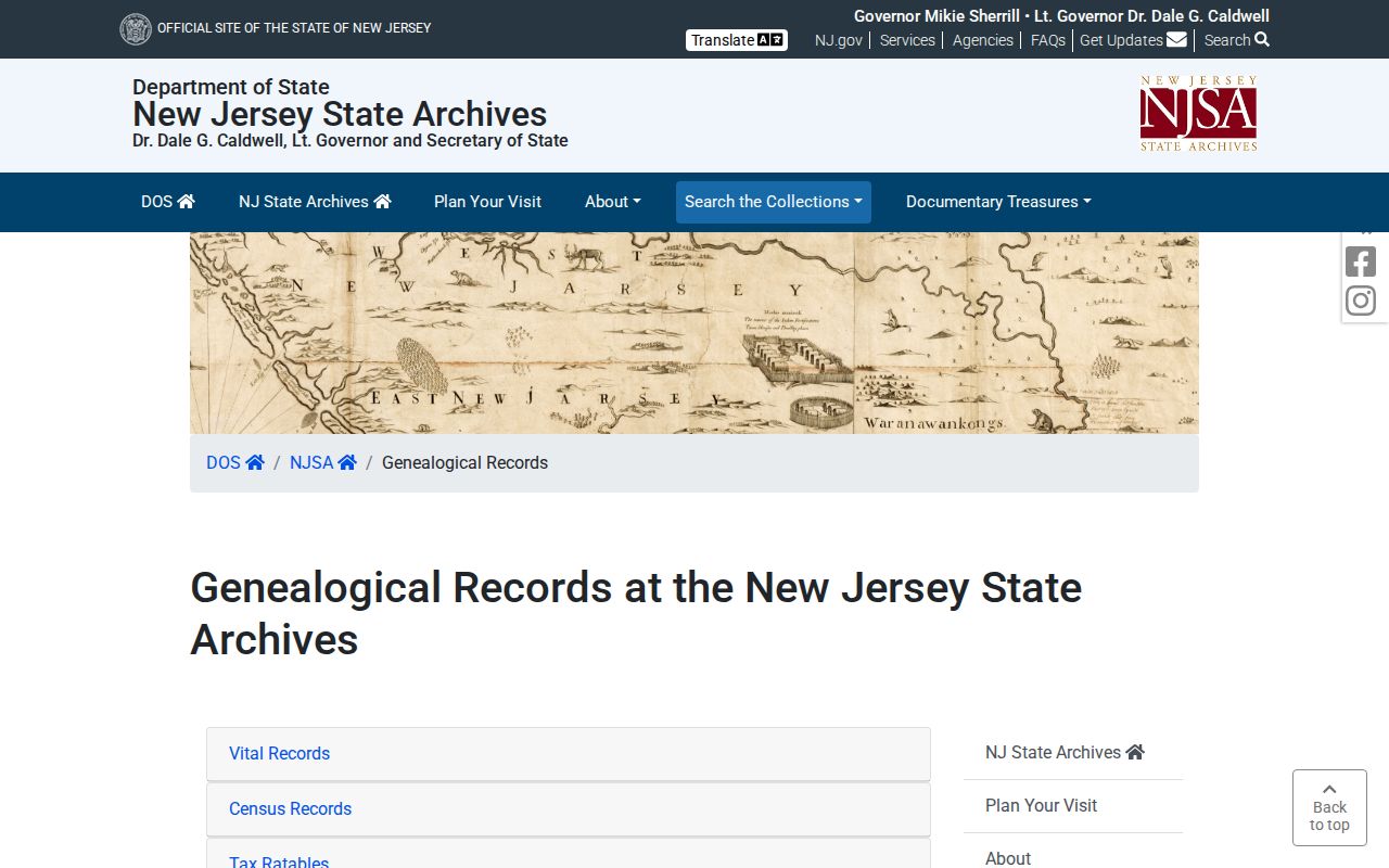 Monroe Township past residents sources in New Jersey genealogical collections