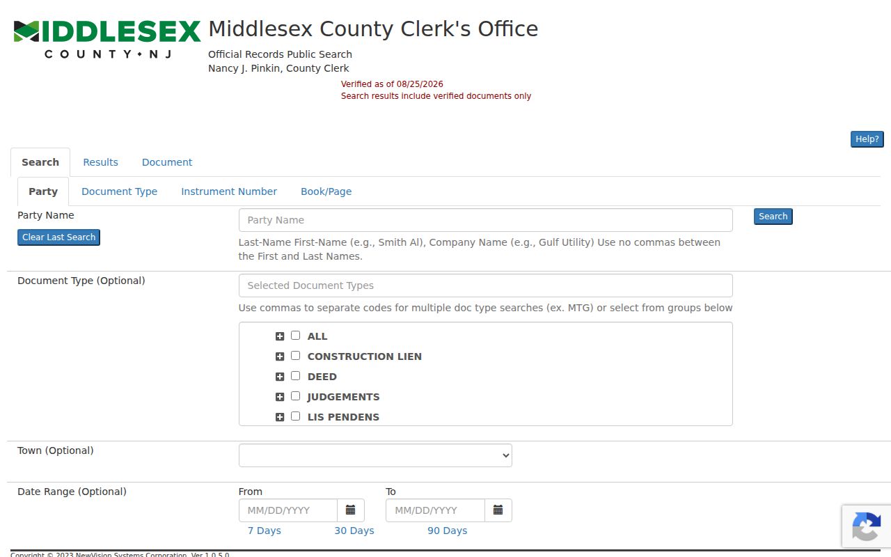Monroe Township street directory Middlesex County deed index